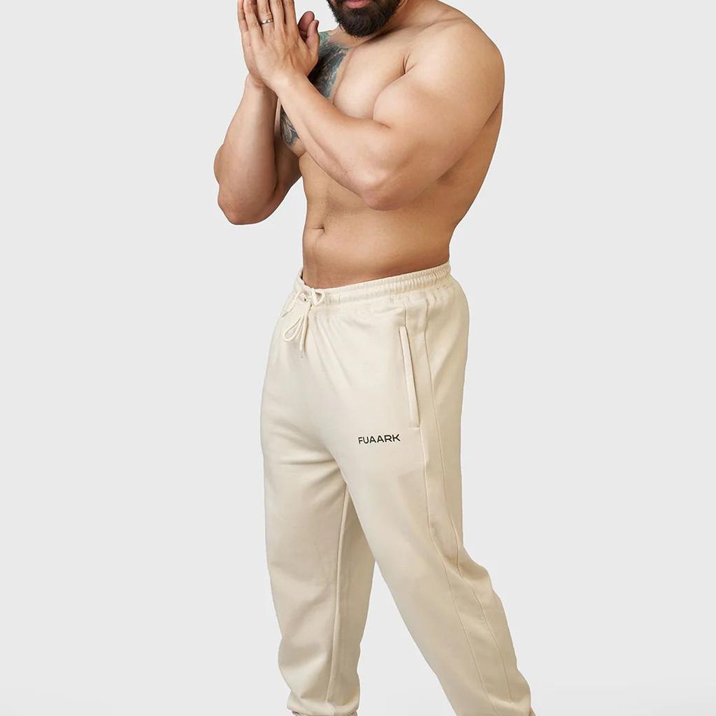 Signature Oversized Joggers Beige