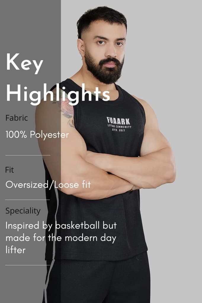 Drip Oversized Tank Black — photo 6