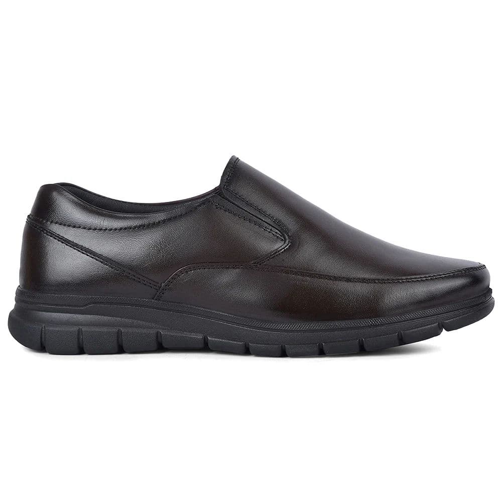 Healers HML-90E Brown Formal Non Lacing Mocassin Shoes for Men — photo 4