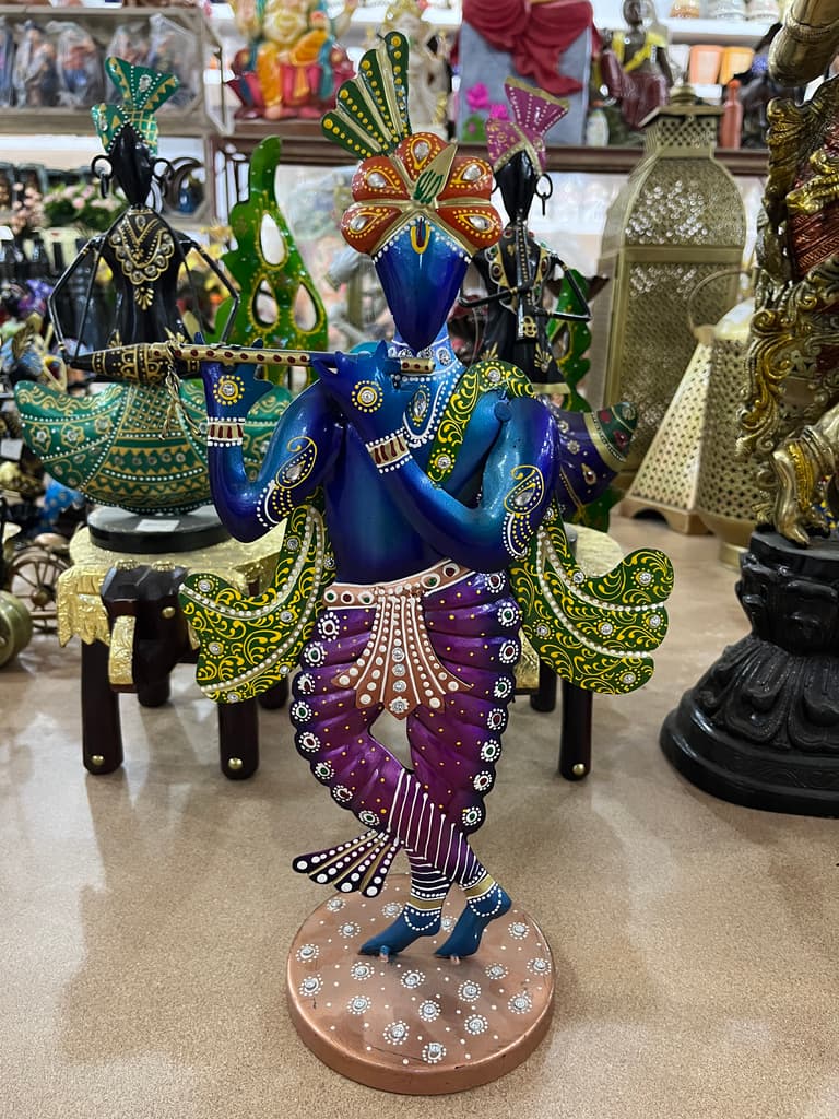 Blue and Purple Statue | Sculpture | Ceramic | Blue and Purple