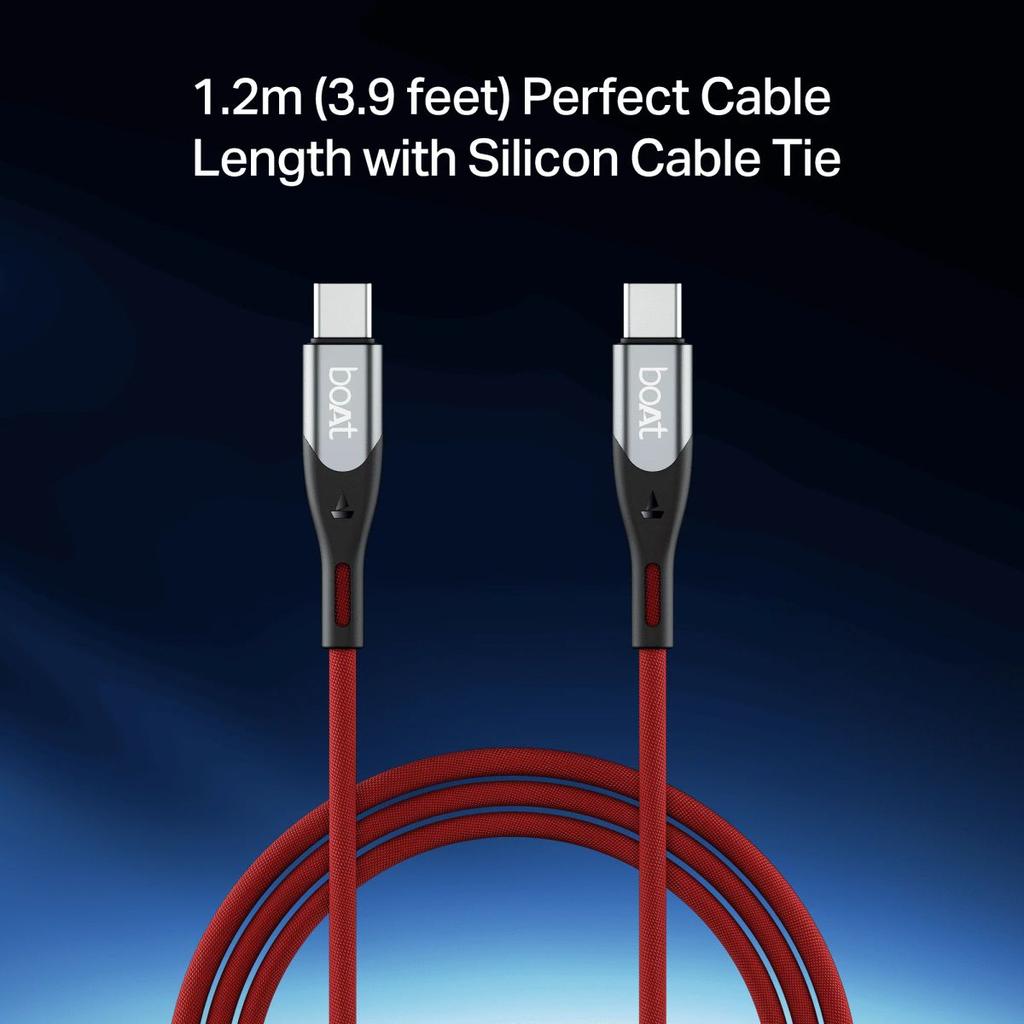 boAt Type C to C 100W Cable | Fast Charging Cable with 100W Output, 480 Mbps Data Sync & Nylon Braided Skin — photo 9