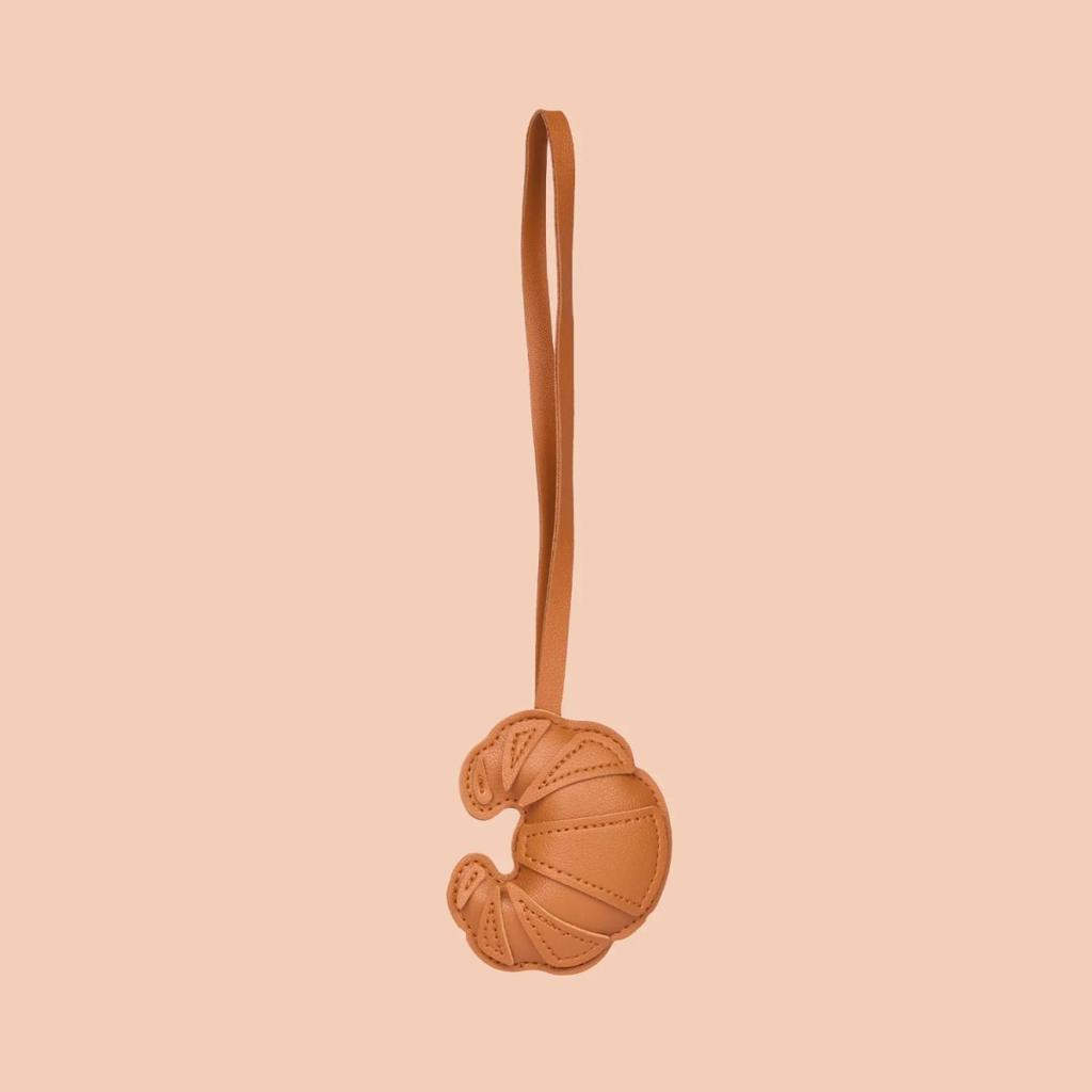 Croissant Bag Charm - Tan — photo 4