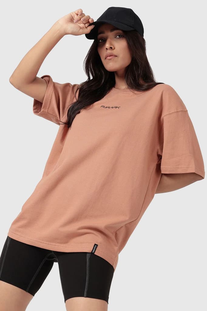 Element Oversized T-shirts Warm Beige — XS