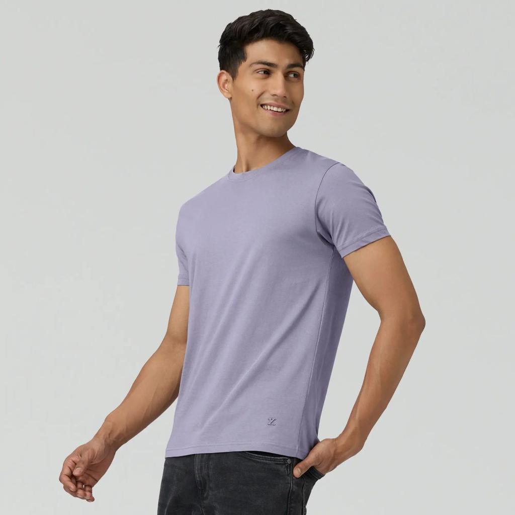 Pace Combed Cotton T-shirts Misty Lilac — photo 3