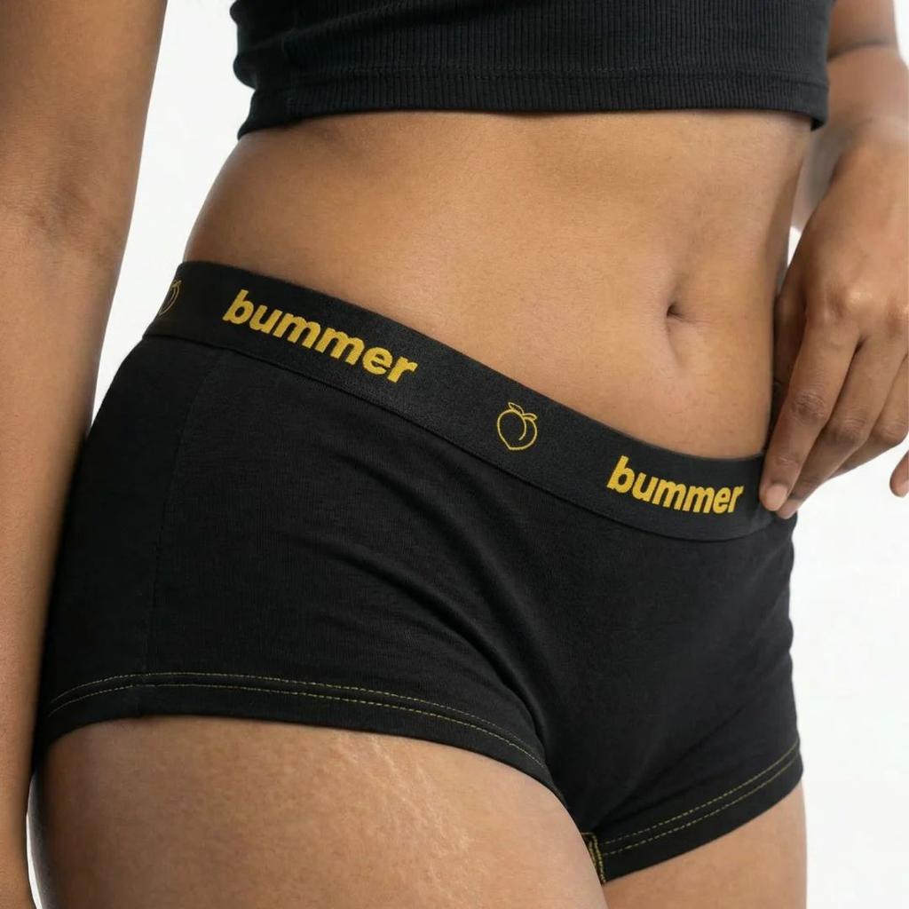Cotton Stretch Boy Shorts - Blanc — photo 7