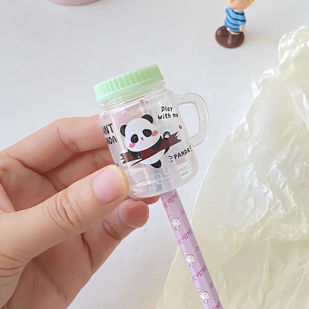 Pretty Panda Jar Sharpener | Cute Mason Jar Return Gifts (Set of 4) — photo 2