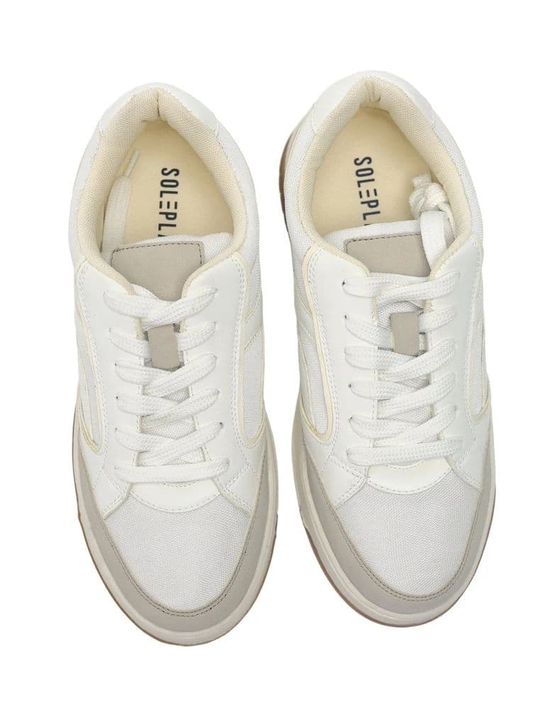 SOLEPLAY White Mesh Detailed Lace-Up Sneakers — photo 3