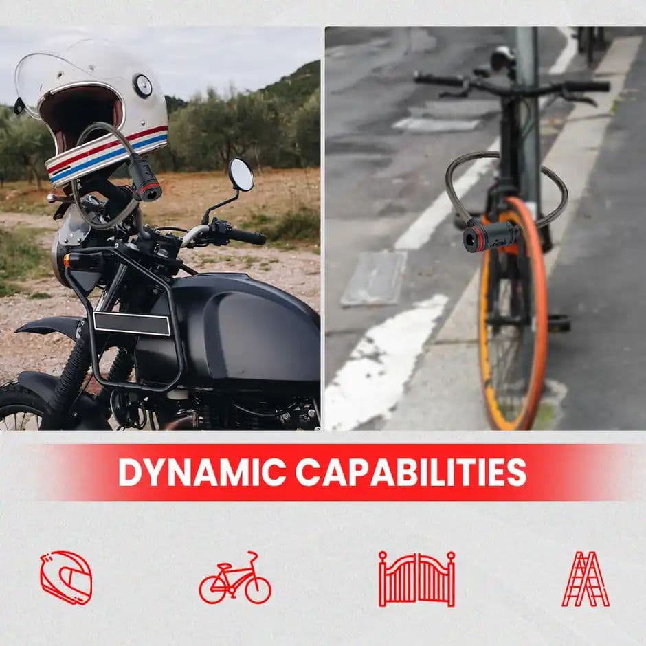 Link Multipurpose Cycles Cable Lock Assorted For also Bikes | Helmets or Scooters CL-03 — photo 3