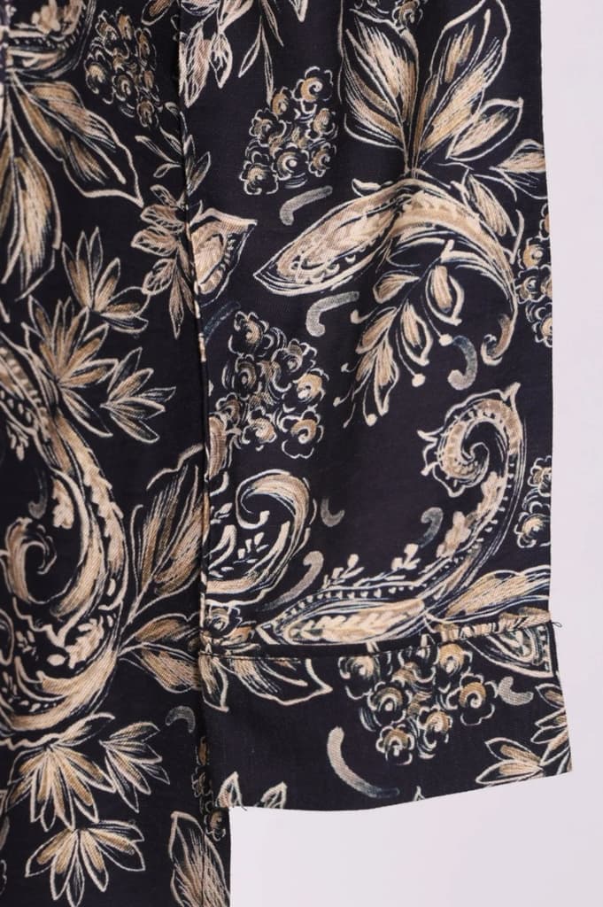 Navy Blue Block Paisley Printed Straight Tunic — photo 6