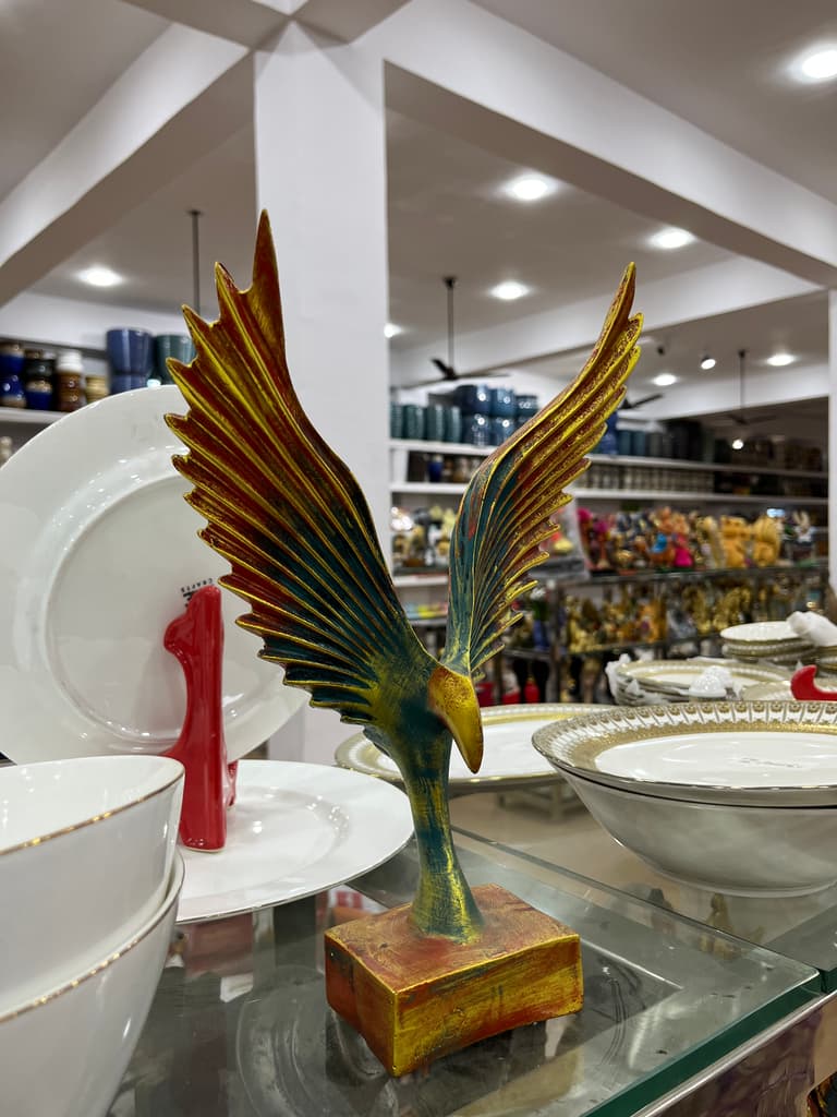 Gold Bird Statue | Sculpture | Bronze | Gold