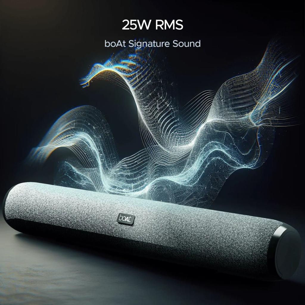 boAt Aavante Bar 590 | 25W RMS Stereo Sound Bluetooth Soundbar, Up to 6 HRS Long Playback, 2.0 Channel, Dual Passive Radiators, BT, AUX, and TF Card — photo 2