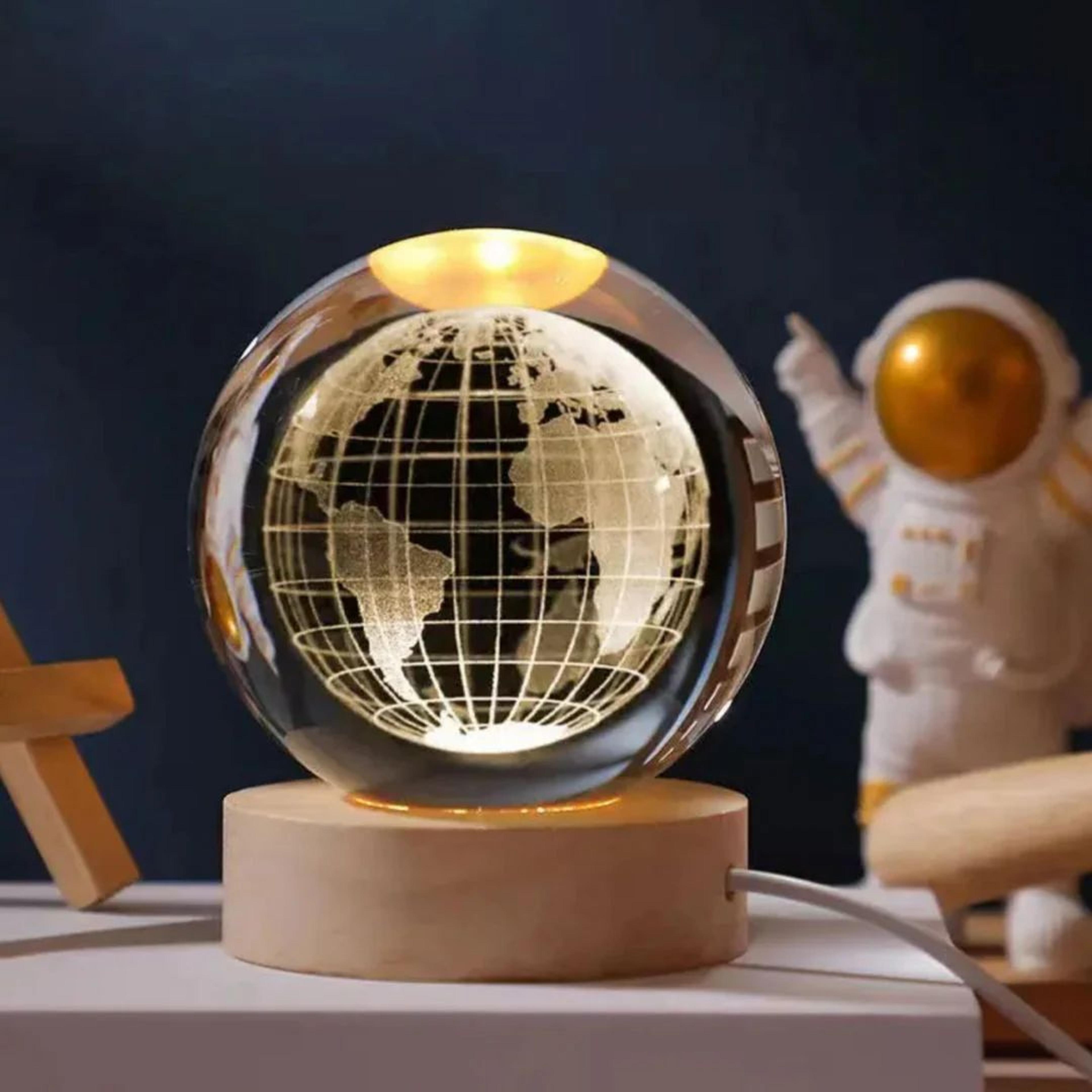 3D Globe Crystal Lamp | Gift For Your World