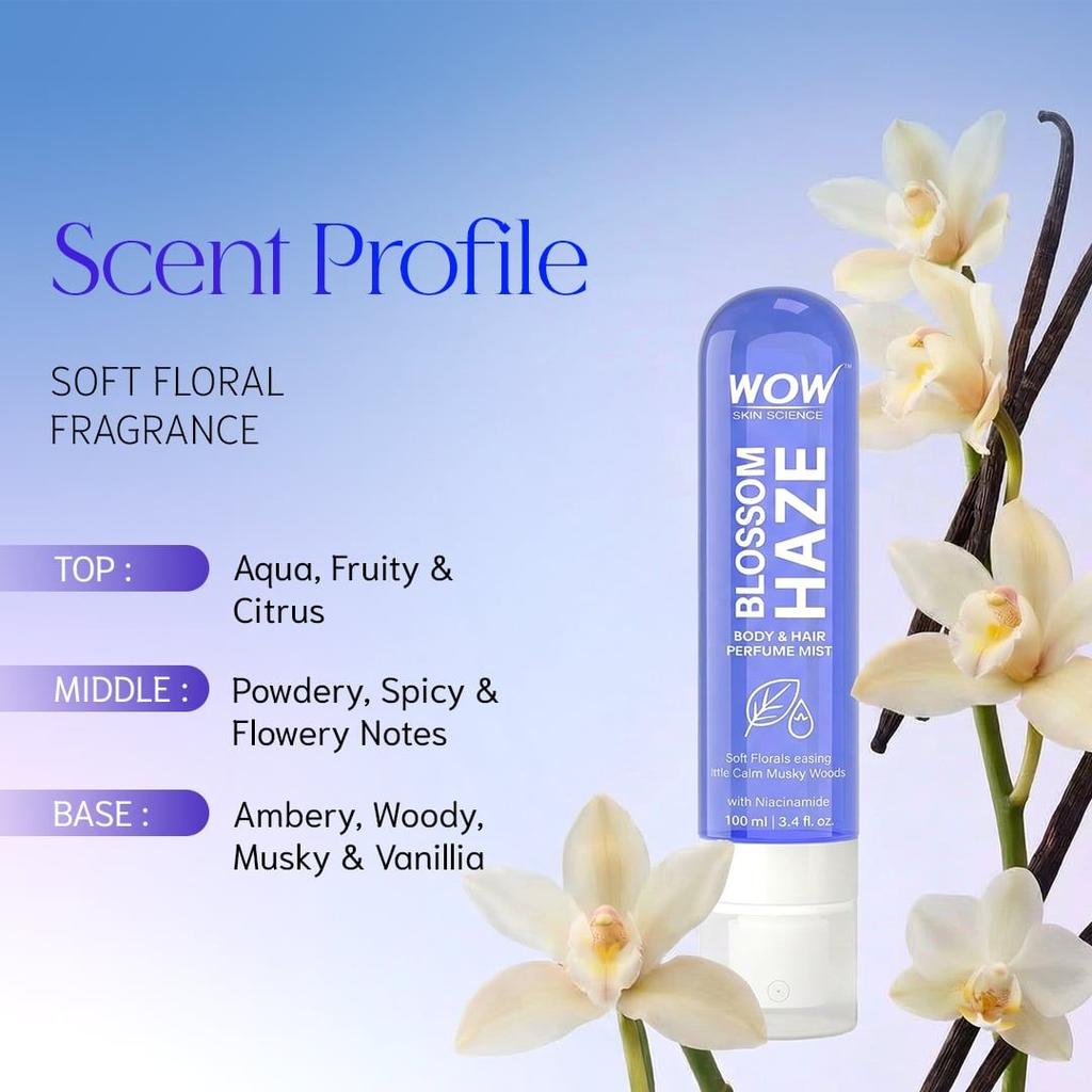 Blossom Haze Hair & Body Mist Warm Woods & Floral Elegance