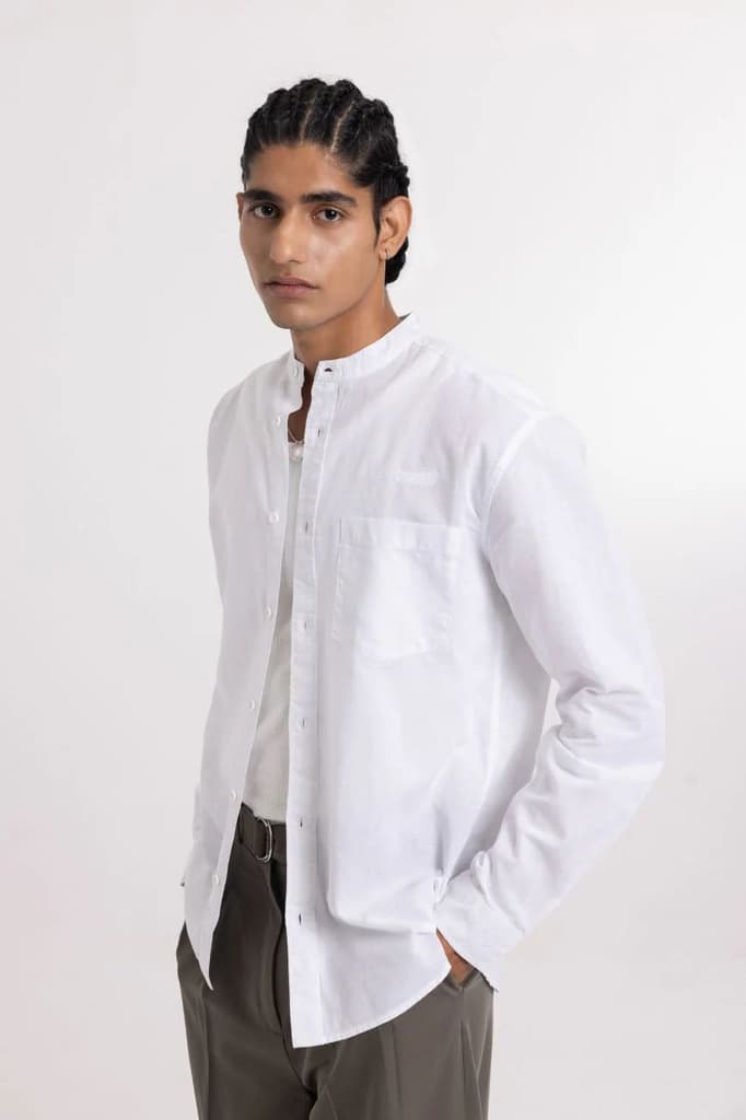 Linen Shirt // White — S