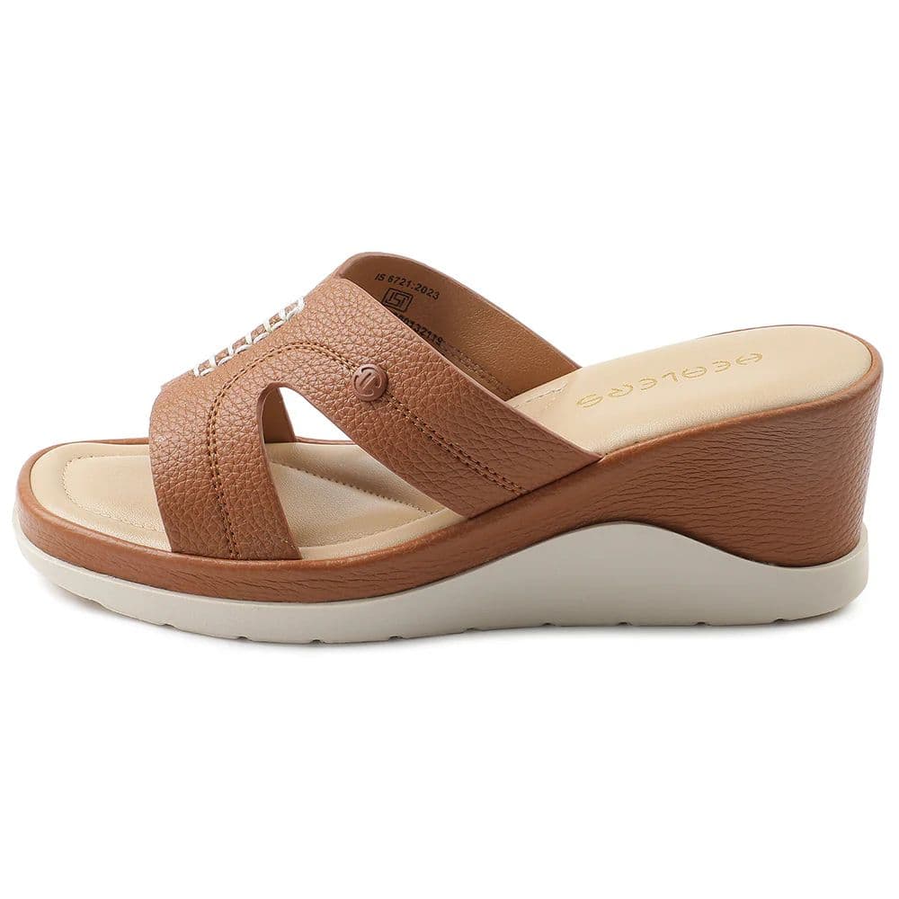 Healers Tan Casual Sandal For Women S172-02 By Liberty — photo 3