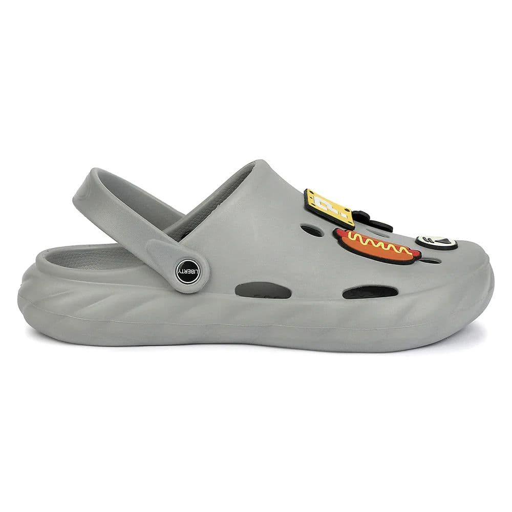 A-HA Light Grey Casual Clogs for Men BEACHWALKM by Liberty — photo 2