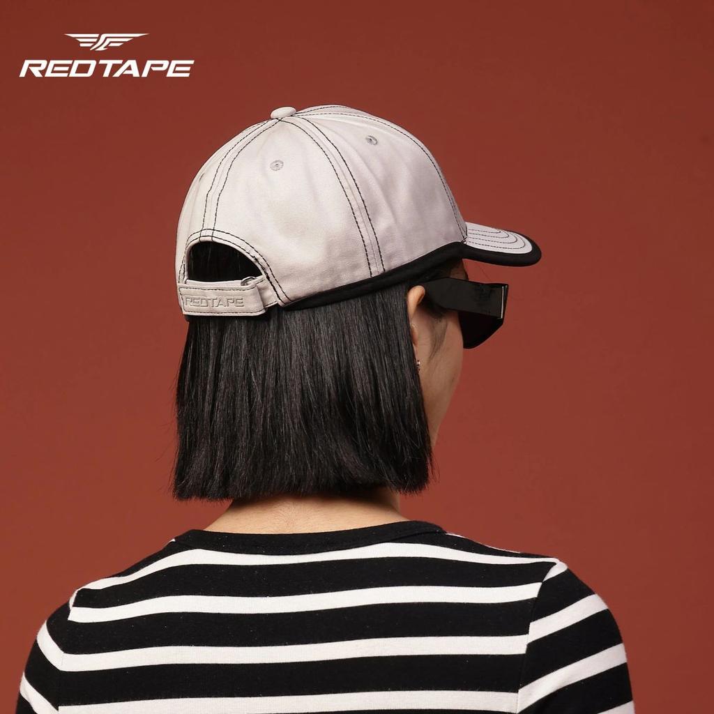 Unisex Grey Solid Cotton Twill Baseball Cap with Adjustable Strap — photo 6