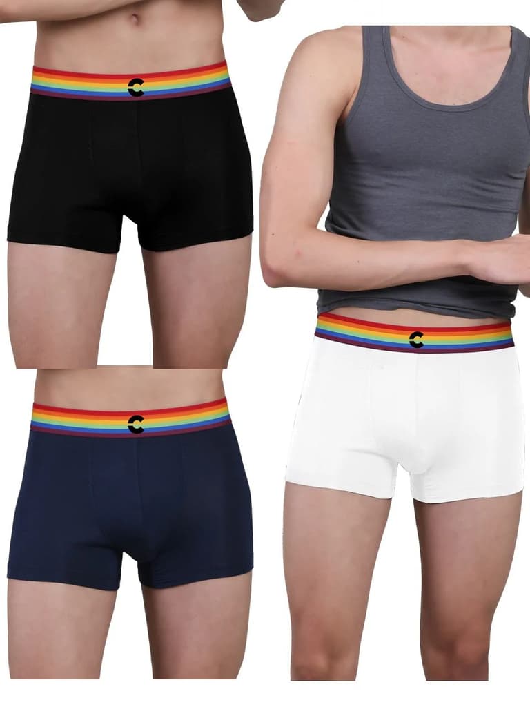 Pride Edition - Men's Anti-Bacterial Micro Modal Trunk (Pack of 3) — photo 6