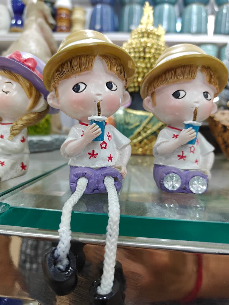 Cute Dolls with Drinks | Plastic | Pink and White | Toy