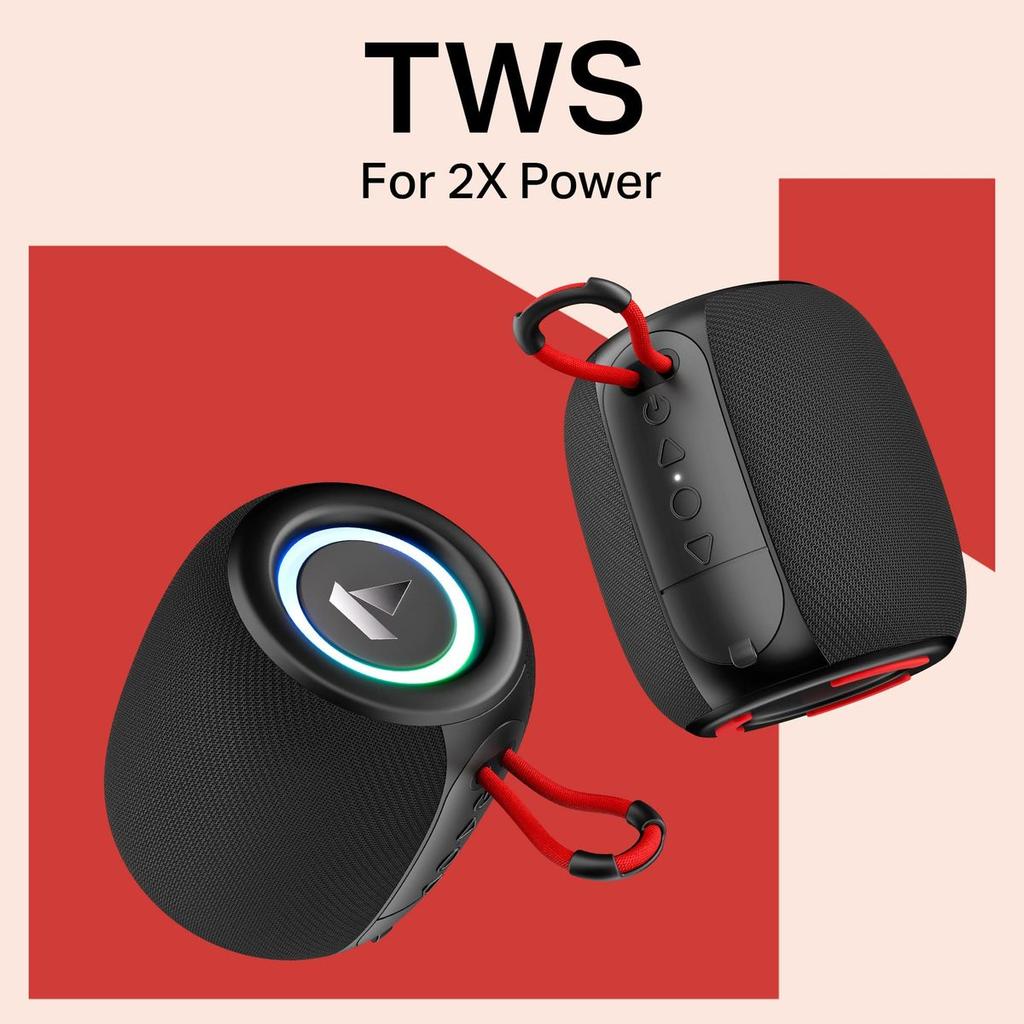 boAt Stone 208 | Portable Bluetooth Speaker with 5W Sound, TWS, RGB Lights and 8H Playback — photo 4