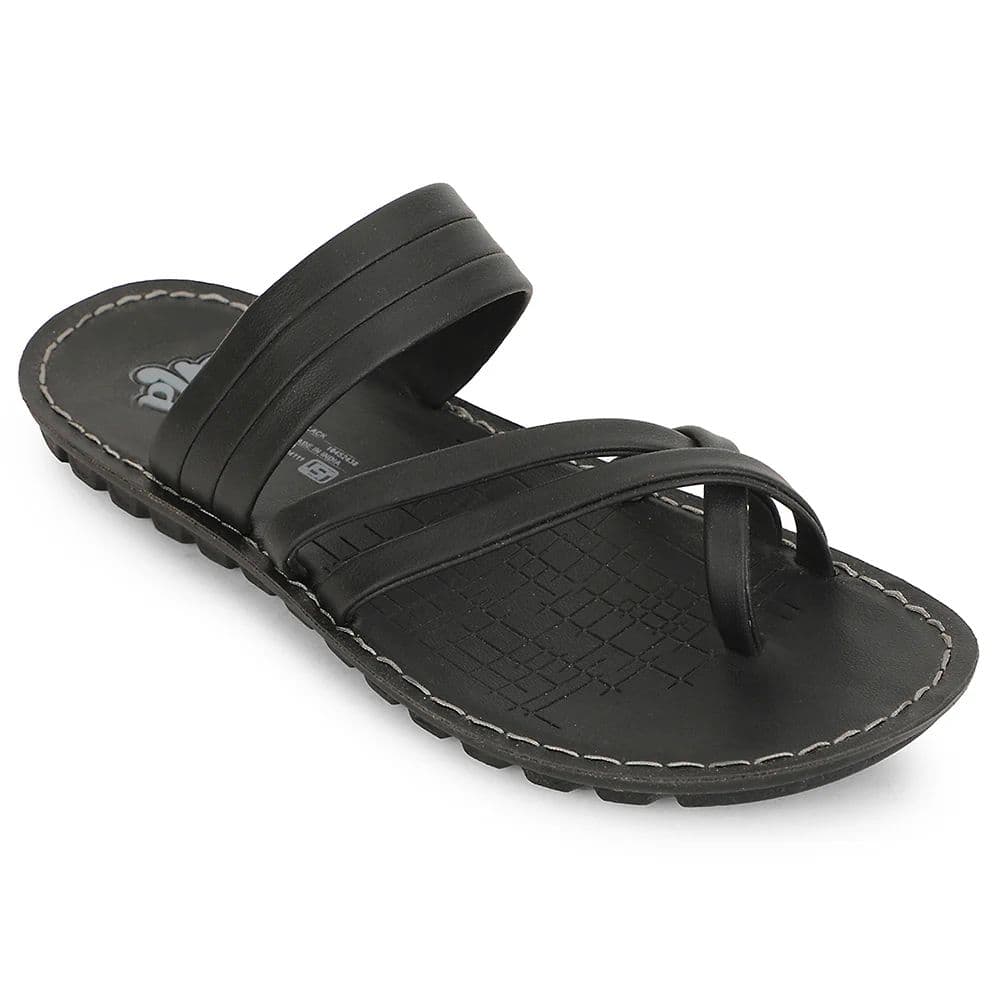 A-HA Black Casual Slipper For Men MPU-52 By Liberty — 6/40 / Black