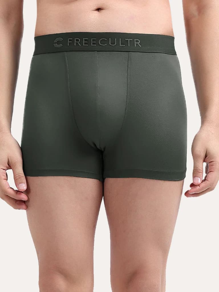 Men's Anti-Bacterial Micro Modal Trunk in Solid Waistband (Pack of 1)
