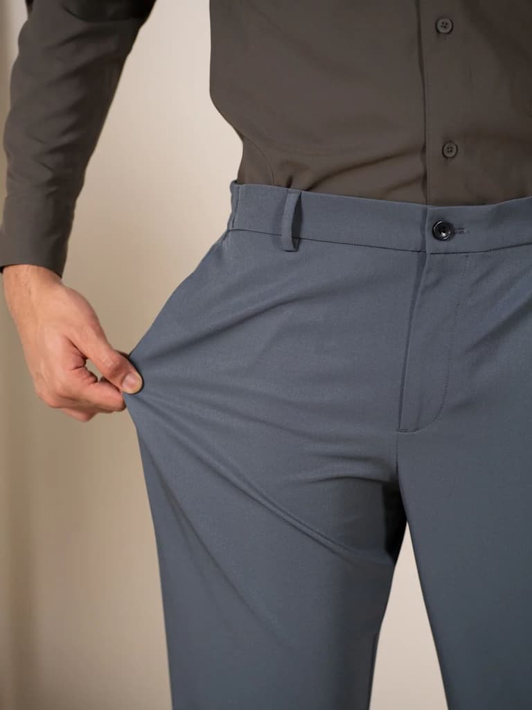 FreeFlow Grey 247 Relaxed Fit Smart Formal Trousers — photo 3