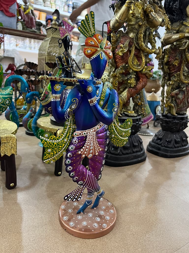 Blue and Purple Statue | Sculpture | Ceramic | Blue and Purple