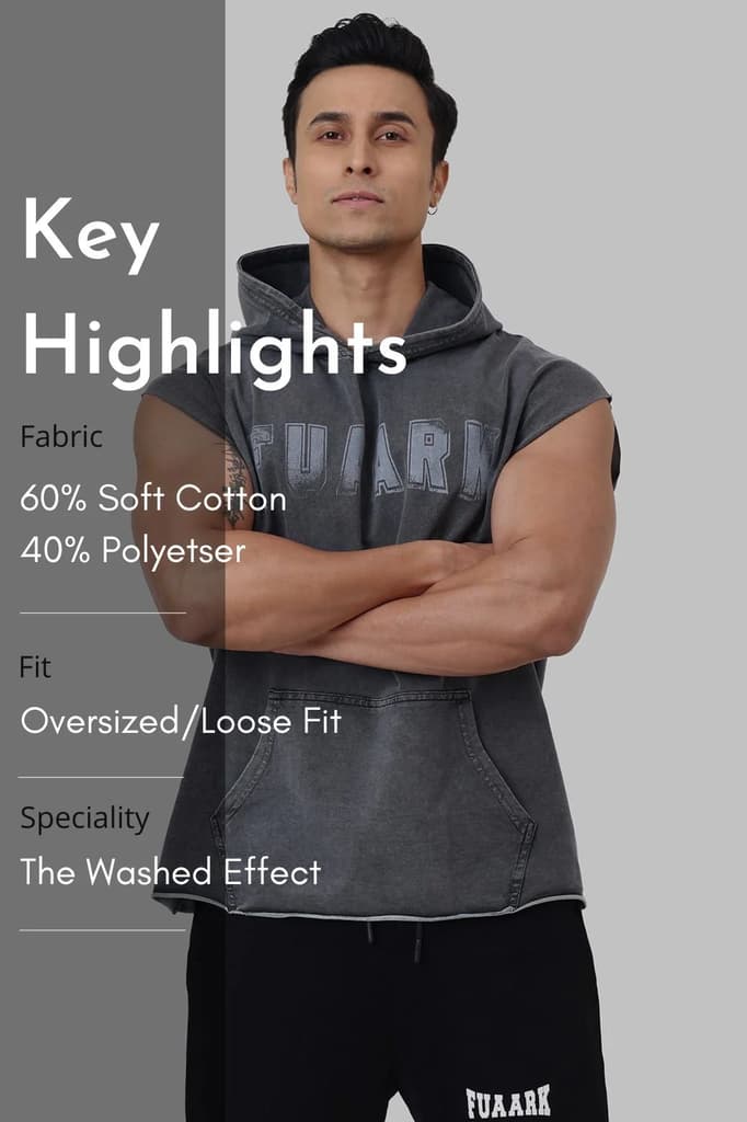 Shadow Washed Capsleeves Hoodie Dark Grey — photo 7