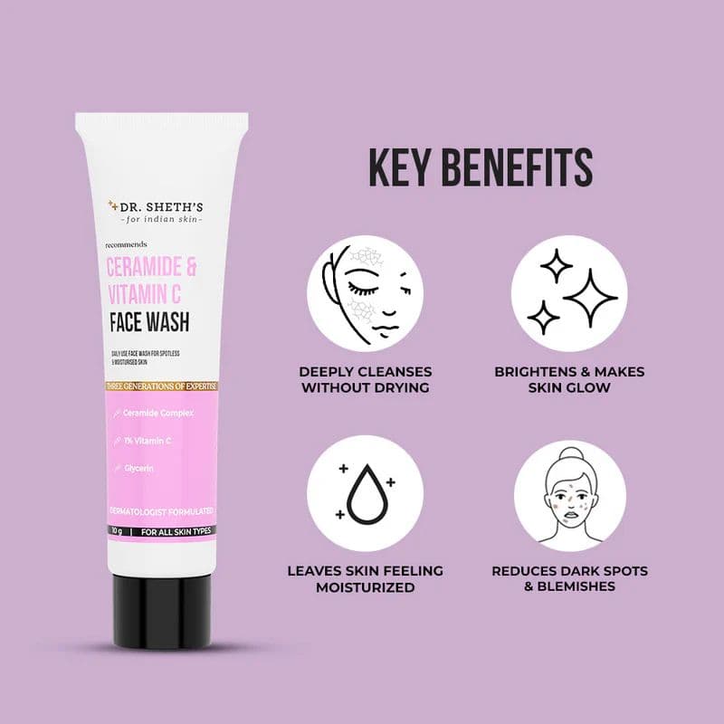 Ceramide & Vitamin C Face Wash -10g