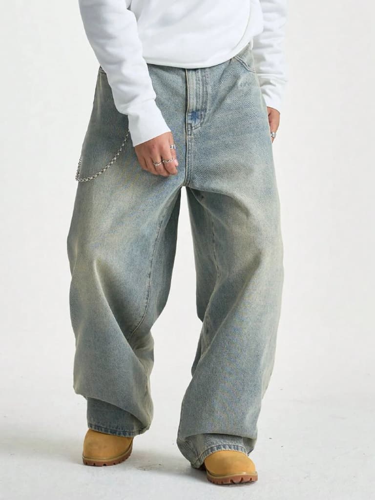 Untamed Blue Baggy Jeans — photo 5