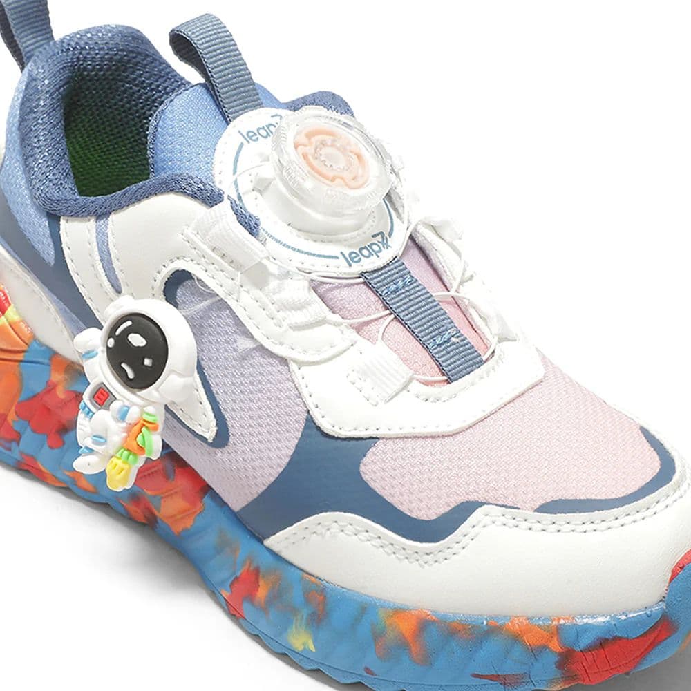 LEAP7X Blue Sports Non Lacing Walking Shoes for Kids NITKID-20 by Liberty — photo 6