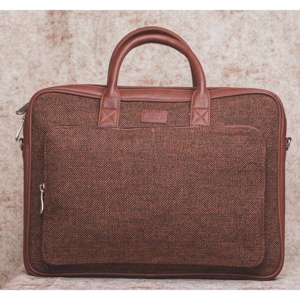 Brown Metal Laptop Bag