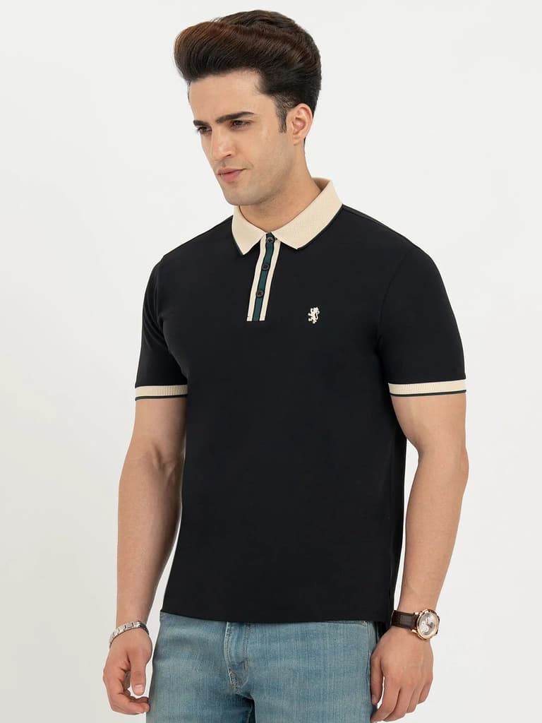 Polo T Shirts for Men in Black | Classic Polo T Shirts — photo 2