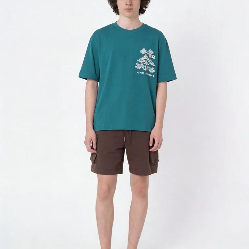 Y&F Kids Boys Green Printed Cotton T-Shirt