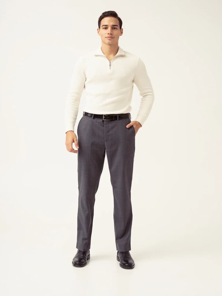 Noctivio Indigo 100% Linen Pants