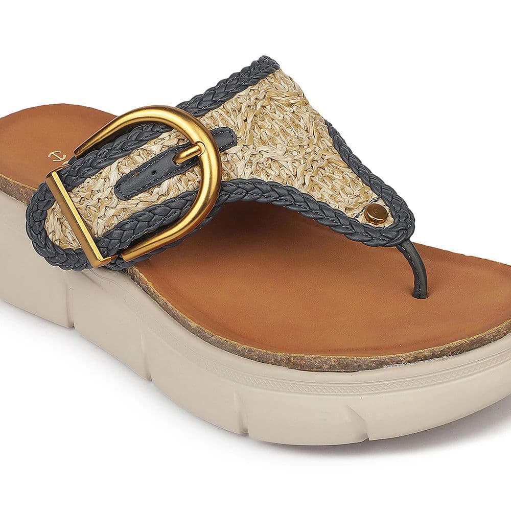 Healers ZQ-HDLT-01 Everyday Comfort Navy Blue Casual Slippers for women by Liberty — photo 5