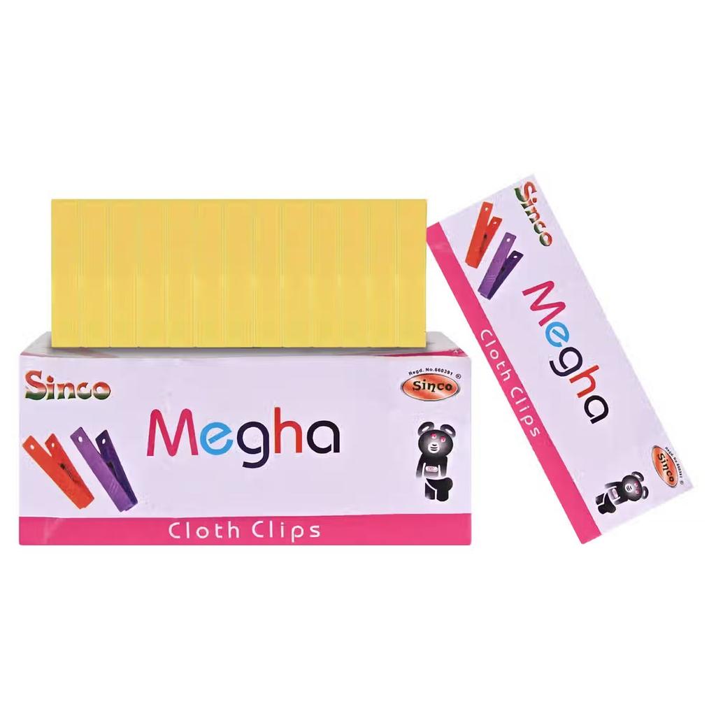 Sinco Megha Cloth Clips / Cloth Pegs - Pack of 1 (12 Pieces) - Yellow — photo 2