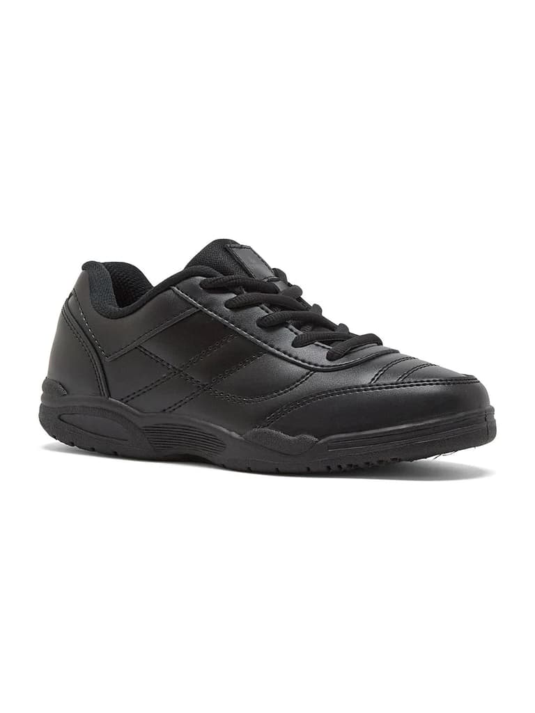 CS-26101C Black Child School Shoes — Black / 2
