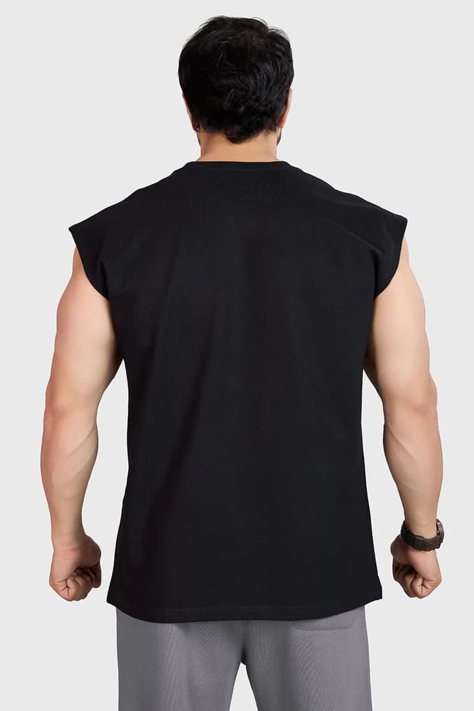 Heavyweight Capsleeves Tank Black — photo 5