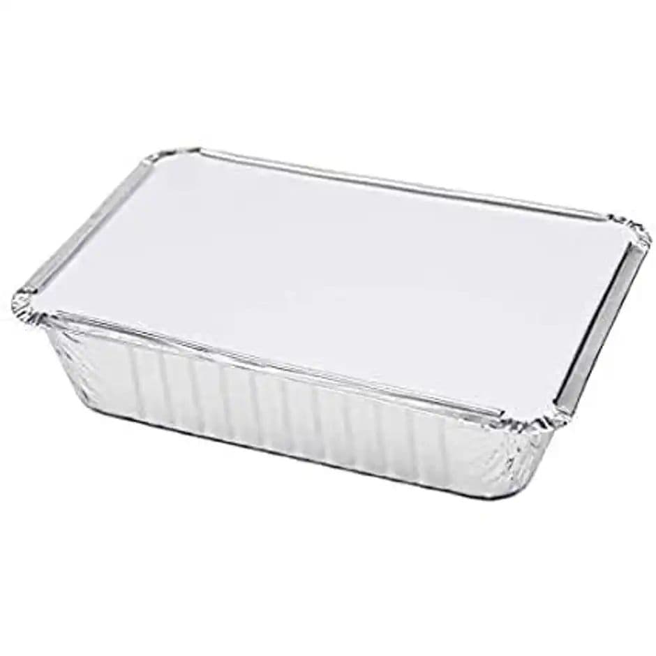 Disposable Aluminium Container With Lid | Pack Of 25 | 450 ml | Tempware — photo 2