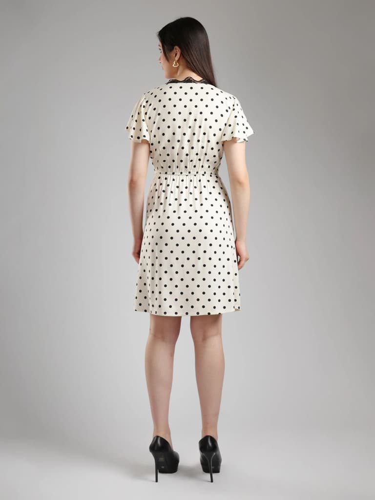 Isteva Midi Dress- Polka Dot — photo 4