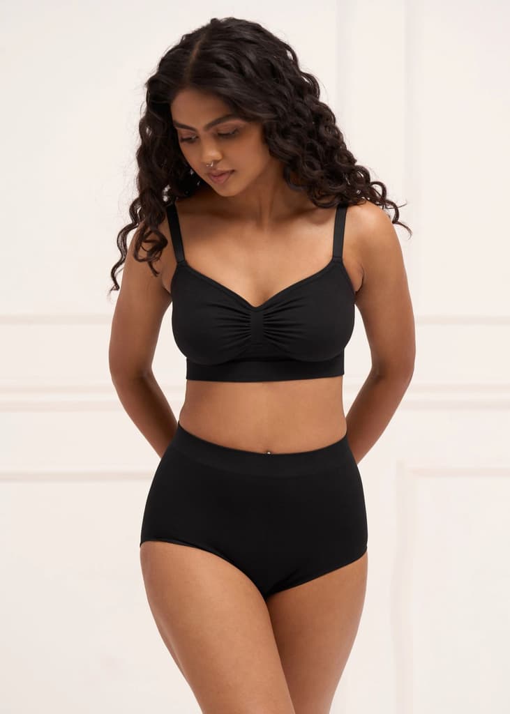 Wireless Shaping Bra - Seamless Non-Padded Wireless T Shirt Bra with Full Coverage — photo 7