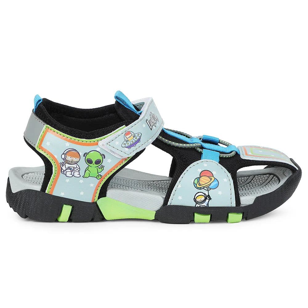 Lucy & Luke Grey Casual Sandal For Kids ZOOT-1 By Liberty — photo 2
