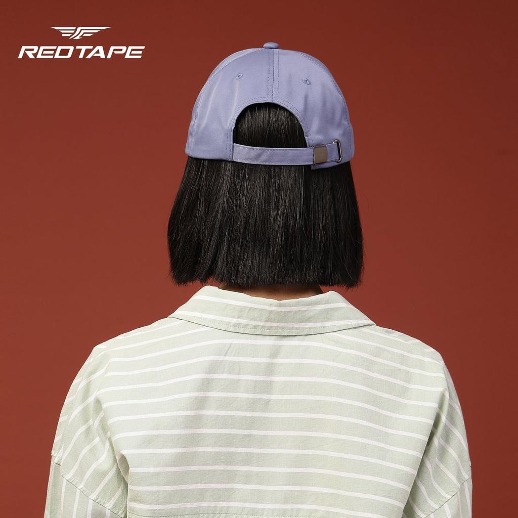 Unisex Blue Solid Polyester Baseball Cap with Adjustable Strap — photo 6