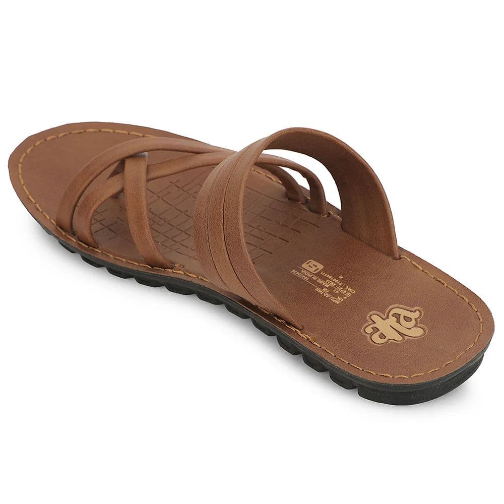 A-HA Tan Casual Slipper For Men MPU-52 By Liberty — photo 5