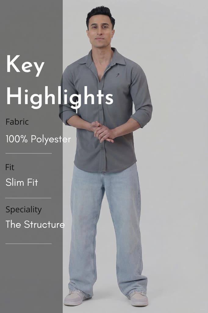 Foundation Fullsleeves Shirt Light Grey — photo 8