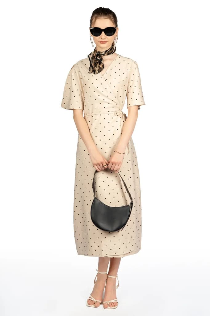 Sandy Dot Fit & Flare Midi Dress — photo 7