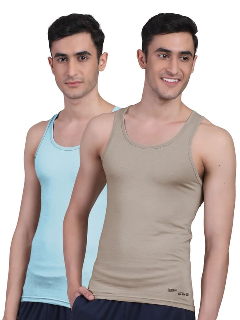 Twin Skin Organic Bamboo Vest - Comfort Fit (Pack of 2) — photo 14