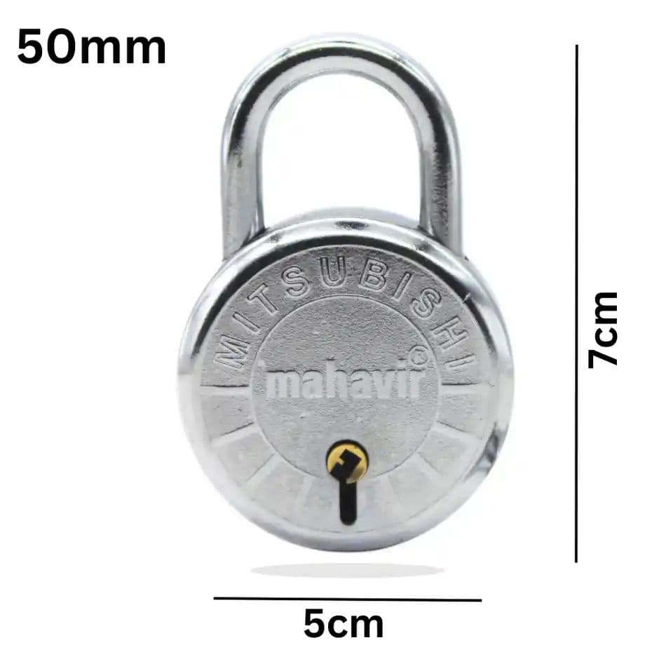 Se7en Padlock With 3 Keys - 50mm - Round Shaped — photo 3
